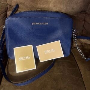 Michael Kors Navy Crossbody Bag